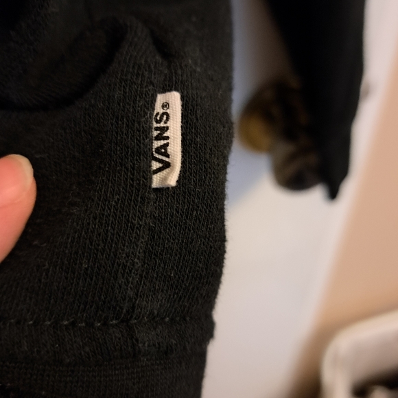 Vans Size XS Zip Up Hoodie Black - Picture 5 of 5